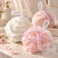 Flower Mesh Foaming Bath Sponge
